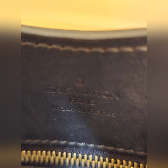 Louis Vuitton Gray and Blue Mini Monogram Tote with Gold Hardware - Picture 9 of 13